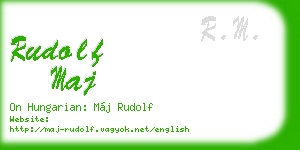rudolf maj business card